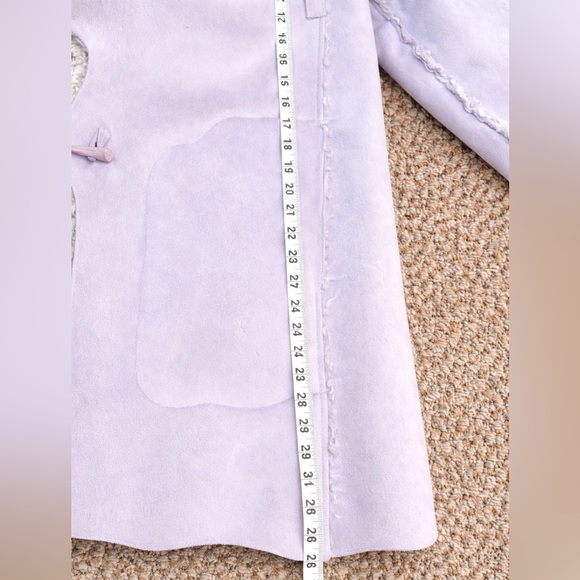 Chic Lavender Reversible Teddy Jacket Toggle Buttons - Picture 10 of 10